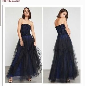 NWT Bcbgmaxazria strapless tulle gown